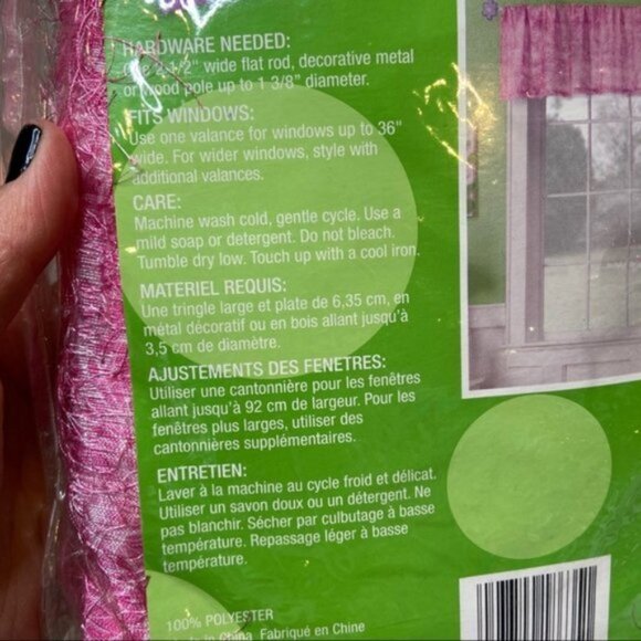 NWT Kids pink window valence - Picture 5 of 5